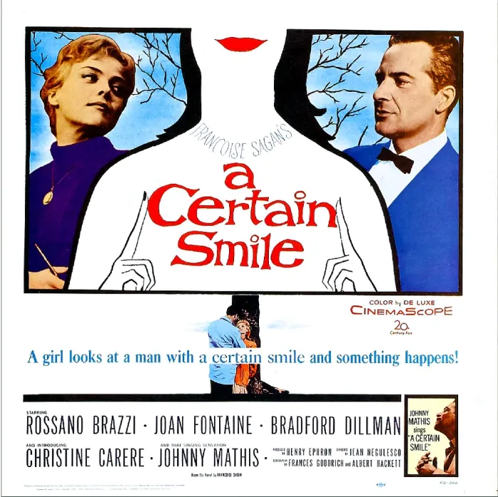 Framed Print : A CERTAIN SMILE, US poster, from left: Christine Carere, Rossano Brazzi, 1958. 20th Century Fox Film Corp. TM & Copyright, All rights reserved / courtesy Everett Collection