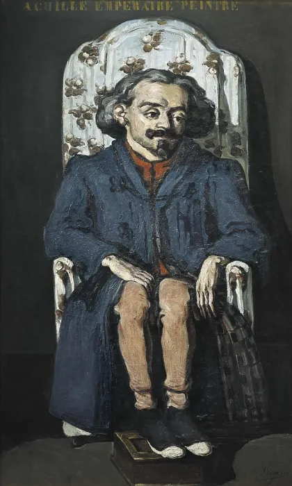 Framed Print : CEZANNE, Paul (1839-1906). Achille Emperaire. ca. 1868. Impressionism. Oil on canvas. FRANCE. Paris. Muse d'Orsay (Orsay Museum). AISA / Everett Collection**US SALES ONLY**