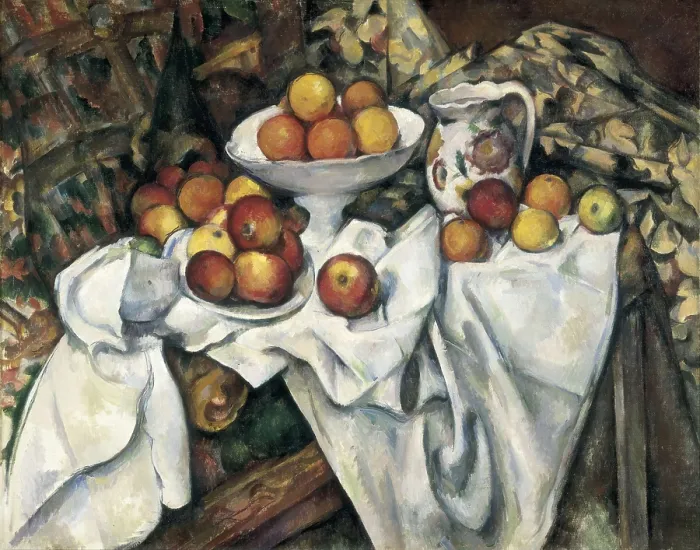 Framed Print : CEZANNE, Paul (1839-1906). Apples and oranges. 1895-1900. Post-Impressionism. Oil on canvas. FRANCE. Paris. Muse d'Orsay (Orsay Museum)