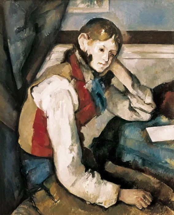 Framed Print : CEZANNE, Paul (1839-1906). The Boy in the Red Waistcoat. 1894. Post-Impressionism. Oil on canvas. SWITZERLAND. Zurich. Foundation EG Buhrle Collection Framed Print : CEZANNE, Paul (1839-1906). The Boy in the Red Waistcoat. 1894. Post-Impressionism. Oil on canvas. SWITZERLAND. Zurich. Foundation EG Buhrle Collection