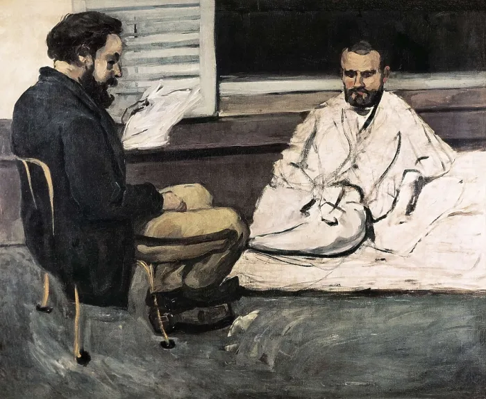 Framed Print : CEZANNE, Paul (1839-1906). Paul Alexis Reading a Manuscript to Emile Zola. 1869-1870. Post-Impressionism. Oil on canvas. BRAZIL. Sao Paulo. Sao Paulo Museum of Art Framed Print : CEZANNE, Paul (1839-1906). Paul Alexis Reading a Manuscript to Emile Zola. 1869-1870. Post-Impressionism. Oil on canvas. BRAZIL. Sao Paulo. Sao Paulo Museum of Art