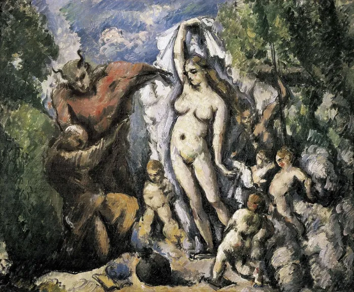 Framed Print : CEZANNE, Paul (1839-1906). The Temptation of St. 1875. Post-Impressionism. Oil on canvas. FRANCE. Paris. Muse d'Orsay (Orsay Museum). AISA / Everett Collection**US SALES ONLY**