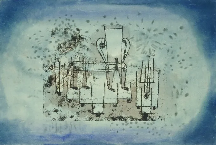Framed Print : THE CHAIR ANIMAL, by Paul Klee, 1922, Swiss drawing, watercolor, gouache, and ink on paper