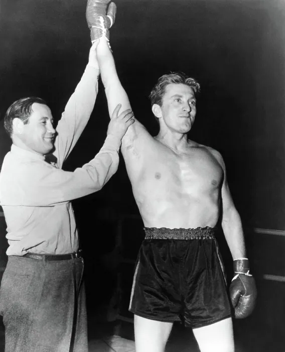 Framed Print : CHAMPION, Kirk Douglas (right), 1949