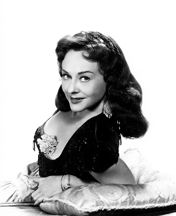 Framed Print : CHARGE OF THE LANCERS, Paulette Goddard, 1954