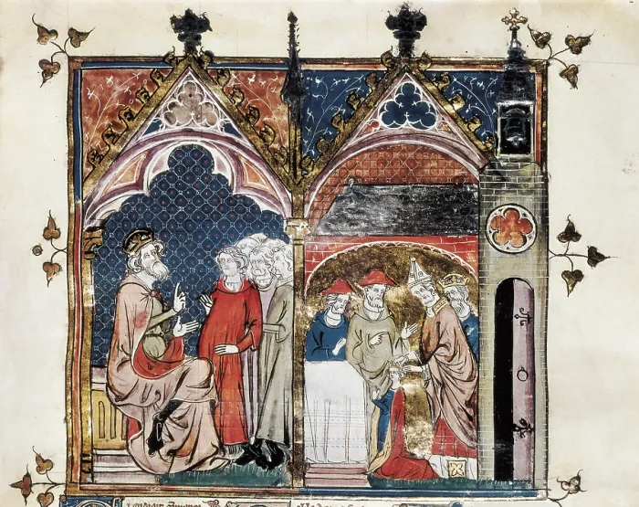 Framed Print : Charlemagne's Last Will and Coronation of Louis the Pious. Charlemagne's last will and coronation of Louis the Pious (15th c.). Gothic art. Miniature Painting. BELGIUM Framed Print : Charlemagne's Last Will and Coronation of Louis the Pious. Charlemagne's last will and coronation of Louis the Pious (15th c.). Gothic art. Miniature Painting. BELGIUM
