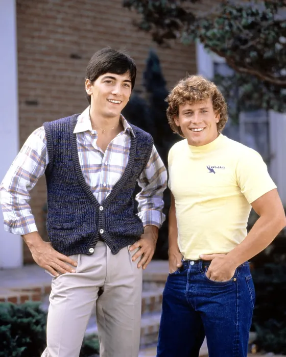 Framed Print : CHARLES IN CHARGE, Scott Baio, Willie Aames, 1984-90