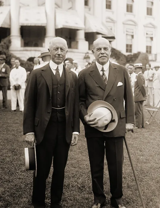 Framed Print : Charles Francis Adams III (1866-1954), a direct descendent of President John Adams with Speaker of the House Nicholas Longworth in 1929 Framed Print : Charles Francis Adams III (1866-1954), a direct descendent of President John Adams with Speaker of the House Nicholas Longworth in 1929