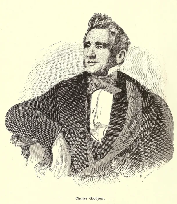 Framed Print : Charles Goodyear (1800-1860) discovered the rubber vulcanizing process in 1839. In 1844 he received a U.S