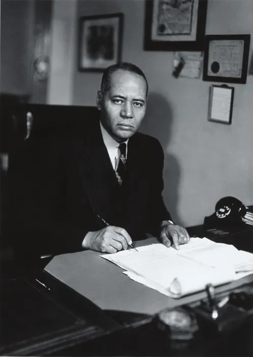 Framed Print : Charles H. Houston (1895-1950), lawyer and Howard University legal scholar, was the mastermind behind the NAACP's strategy to overturn the 1896 Supreme Court decision