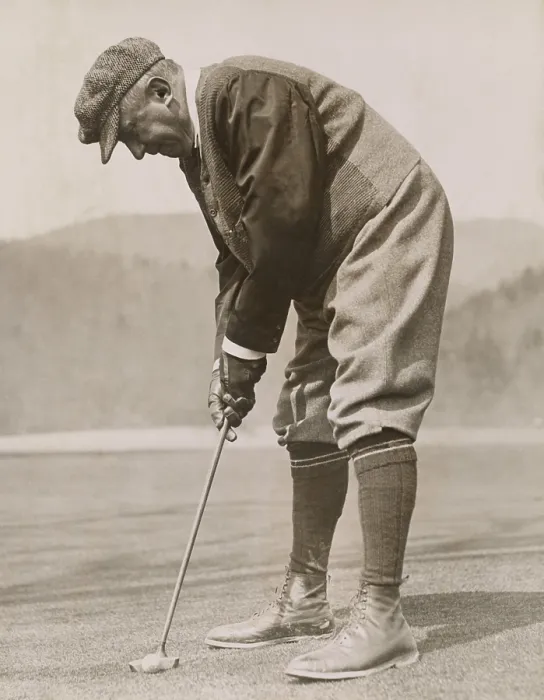 Framed Print : Charles M. Schwab golfing at White Sulphur Springs, West Virginia, 1922