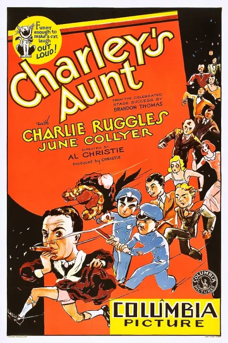 Framed Print : CHARLEY'S AUNT, Charles Ruggles on poster art, 1930