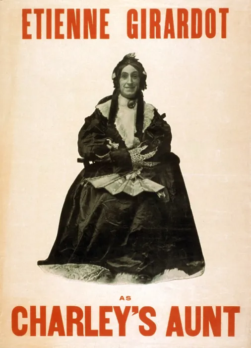 Framed Print : CHARLEY'S AUNT, Etienne Girardot, 1906