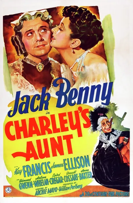 Framed Print : CHARLEY'S AUNT, US poster art, Jack Benny, Kay Francis, 1941. TM & Copyright 20th Century-Fox Film Corp. All rights reserved / courtesy Everett Collection