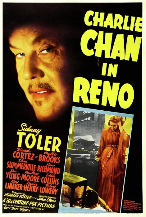 Framed Print : CHARLIE CHAN IN RENO, poster, Sidney Toler (top left), Pauline Moore (bottom right), 1940. 20th Century-Fox Film Corporation, TM & Copyright / courtesy Everett Collection Framed Print : CHARLIE CHAN IN RENO, poster, Sidney Toler (top left), Pauline Moore (bottom right), 1940. 20th Century-Fox Film Corporation, TM & Copyright / courtesy Everett Collection