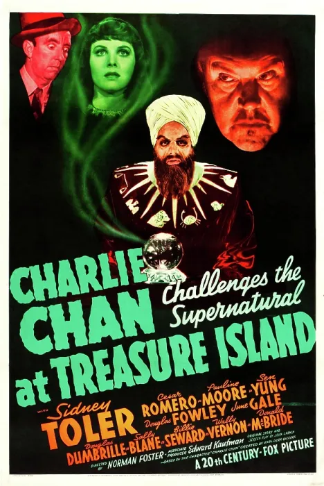 Framed Print : CHARLIE CHAN AT TREASURE ISLAND, US poster art, Sidney Toler Top right), 1939, TM and Copyright 20th Century-Fox Film Corp. All Rights Reserved. Courtesy: Everett Collection Framed Print : CHARLIE CHAN AT TREASURE ISLAND, US poster art, Sidney Toler Top right), 1939, TM and Copyright 20th Century-Fox Film Corp. All Rights Reserved. Courtesy: Everett Collection