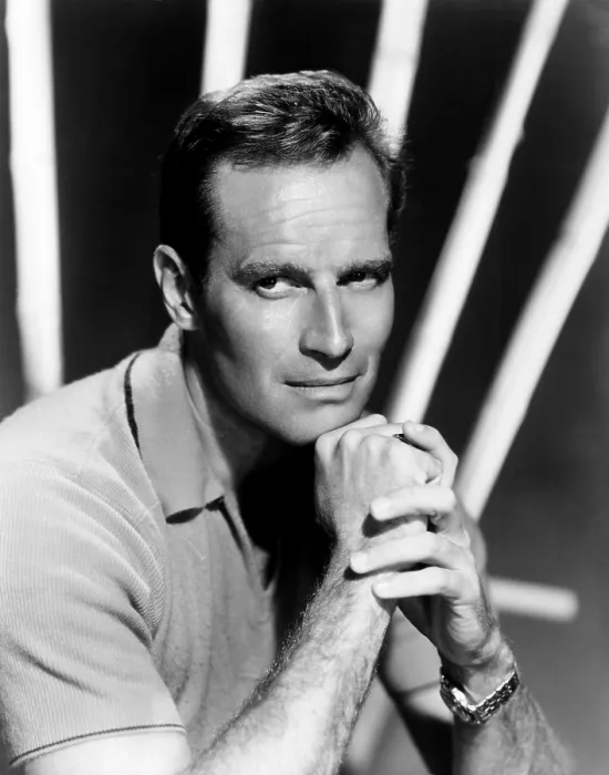 Framed Print : Charlton Heston, 1962