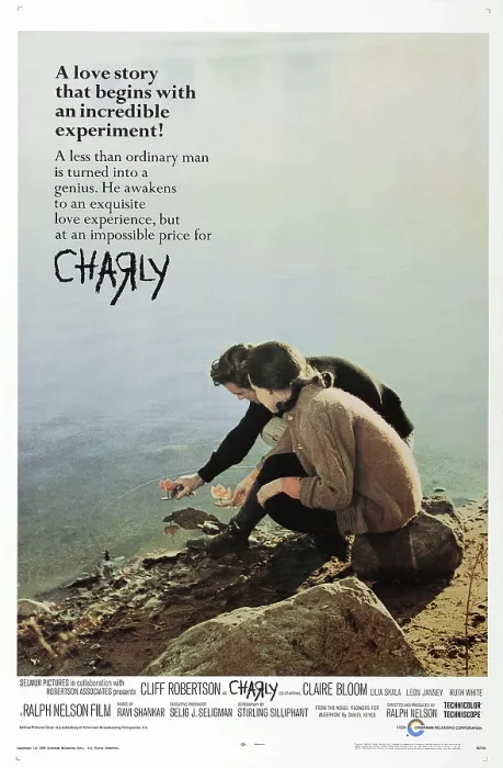 Framed Print : CHARLY, US poster, Claire Bloom, Cliff Robertson, 1968