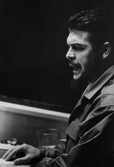 Framed Print : Che Guevara speaking at the United Nations. He was then Cuba's Minister of Industries. Dec. 11, 1964