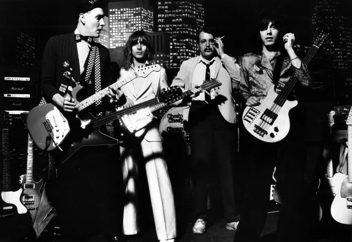Framed Print : Cheap Trick, Rick Nielsen, Robin Zander, Bun E. Carlos, Tom Peterson, 1980s.. Courtesy: CSU Archives  /  Everett Collection