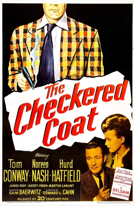 Framed Print : THE CHECKERED COAT, US poster, top: Hurd Hatfield, bottom right from left: Tom Conway, Noreen Nash, 1948