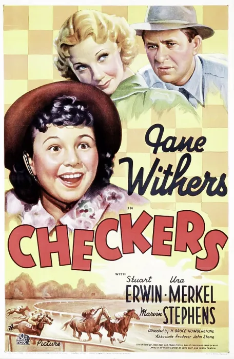 Framed Print : CHECKERS, US poster art, from left: Jane Withers, Una Merkel, Stuart Erwin, 1937. TM & copyright 20th Century Fox Film Corp. All rights reserved / courtesy Everett Collection