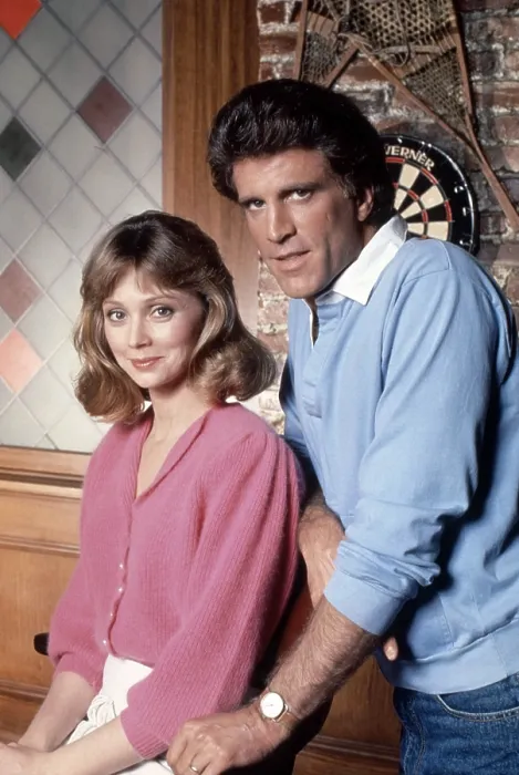 Framed Print : CHEERS, from left, Shelley Long, Ted Danson, 1982-93 (1983 photo)