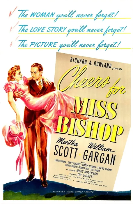 Framed Print : CHEERS FOR MISS BISHOP, US poster, Martha Scott, William Gargan, 1941