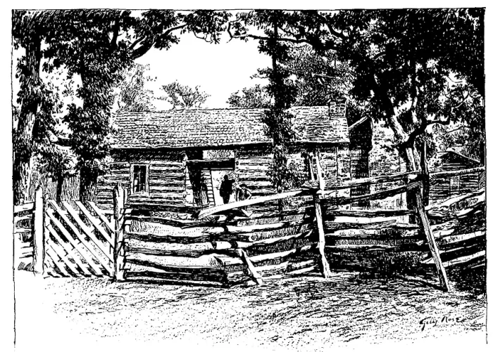 Framed Print : Cherokee Tribe. A Cherokee cabin in the Indian Territories, Oklahoma, 1893