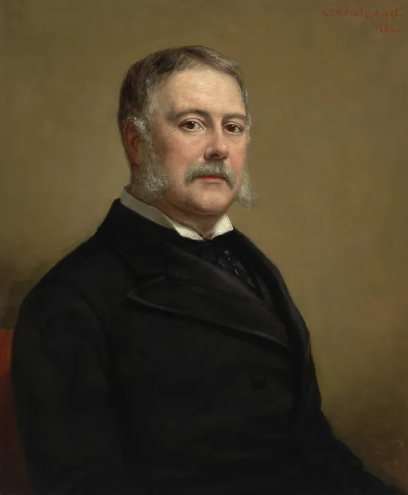 Framed Print : Chester Arthur, 21th President of the United States, held office from Sept. 19, 1881 until 1884. As vice president he assumed office after the death of James Garfield