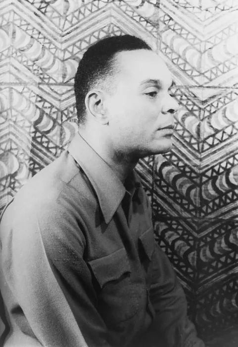 Framed Print : Chester Himes (1909-1984) expatriate African American 'noir' novelist, writer of detective novels and stories. 1946