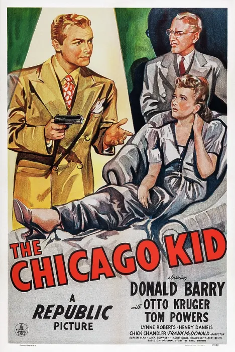 Framed Print : THE CHICAGO KID, US poster art, Don Red Barry, Otto Kruger, Lynne Roberts, 1945