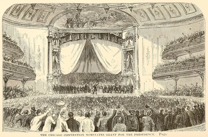 Framed Print : The Chicago Republican Convention nominates Grant for the presidency on the first ballot Framed Print : The Chicago Republican Convention nominates Grant for the presidency on the first ballot