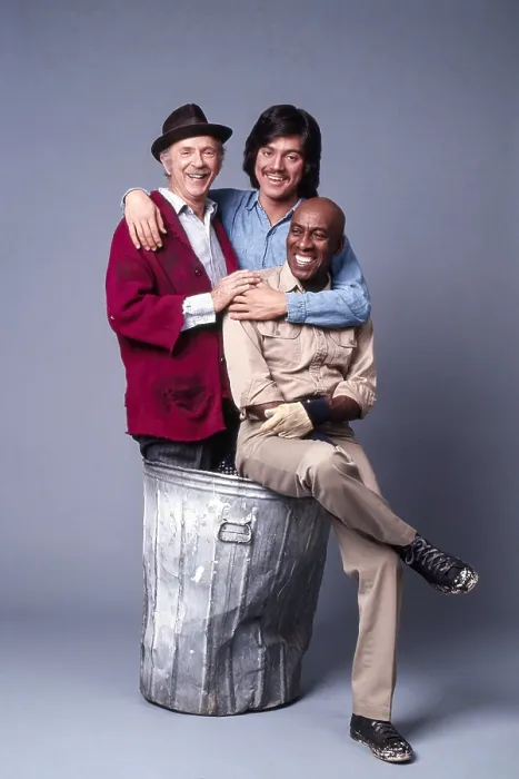 Framed Print : CHICO AND THE MAN, from left: Jack Albertson, Freddie Prinze, Scatman Crothers, (1976), 1974-1978