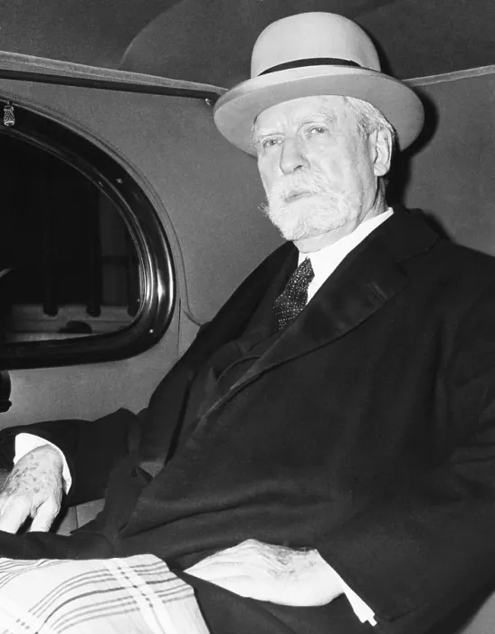 Framed Print : Chief Justice Charles Evans Hughes leaving for the opening of the 1939-40 Supreme Court. Oct. 2, 1939. He would resign at the end of the session in June 1940. (CSU_2015_11_1211)