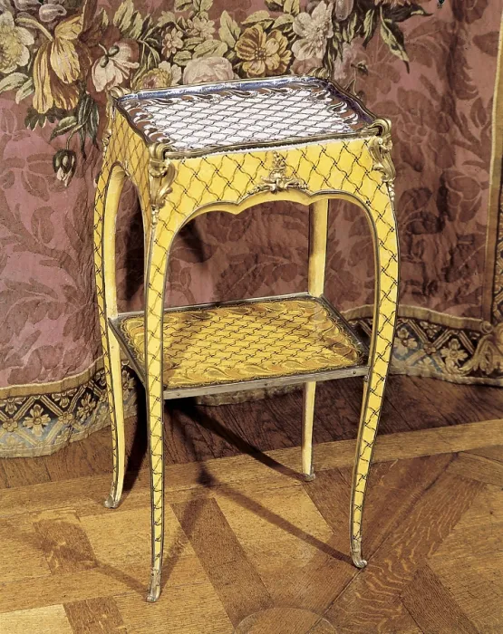Framed Print : Chiffonire by R. Lecrax. Louis XV style. Rococo. Furniture. FRANCE. Paris. Muse Nissim de Camondo. AISA / Everett Collection (84926)**US SALES ONLY**