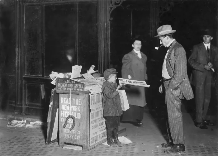 Framed Print : Child labor, Jerald Schaitberger of 416 W. 57th Street, who helps an older boy sell papers until 10 P.M. on Columbus Circle. 7 years old Framed Print : Child labor, Jerald Schaitberger of 416 W. 57th Street, who helps an older boy sell papers until 10 P.M. on Columbus Circle. 7 years old