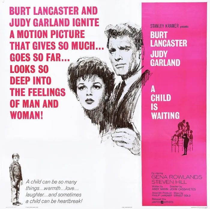 Framed Print : A CHILD IS WAITING, top l-r: Judy Garland, Burt Lancaster, bottom: Bruce Ritchey on poster art, 1963