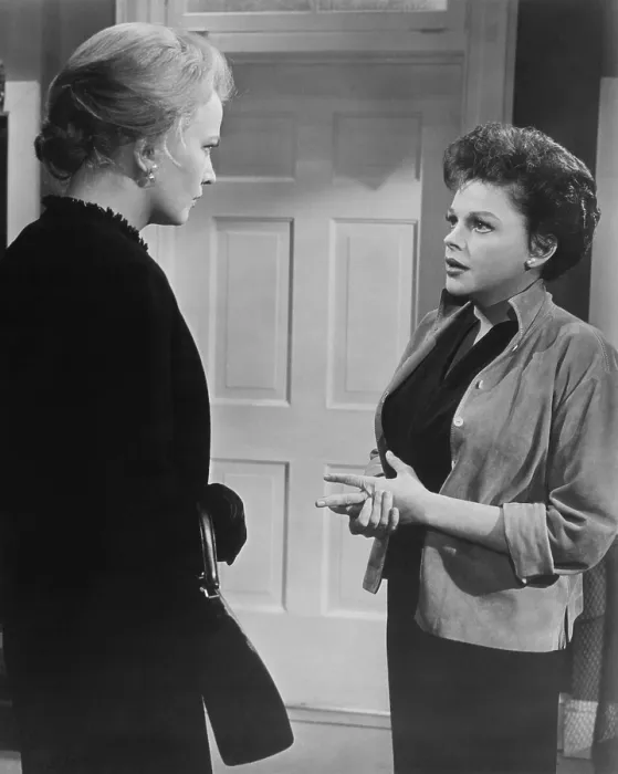Framed Print : A CHILD IS WAITING, from left: Gena Rowlands, Judy Garland, 1963