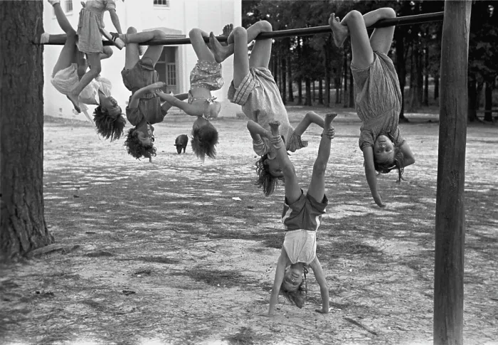 Framed Print : Children playing at a playground, Irwinville school, Georgia, photograph by John Vachon, May, 1938 Framed Print : Children playing at a playground, Irwinville school, Georgia, photograph by John Vachon, May, 1938