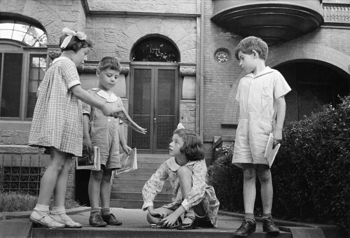 Framed Print : Children from prosperous families in Washington, D.C. during the Great Depression. Nov. 1935 photo by Carl Mydans