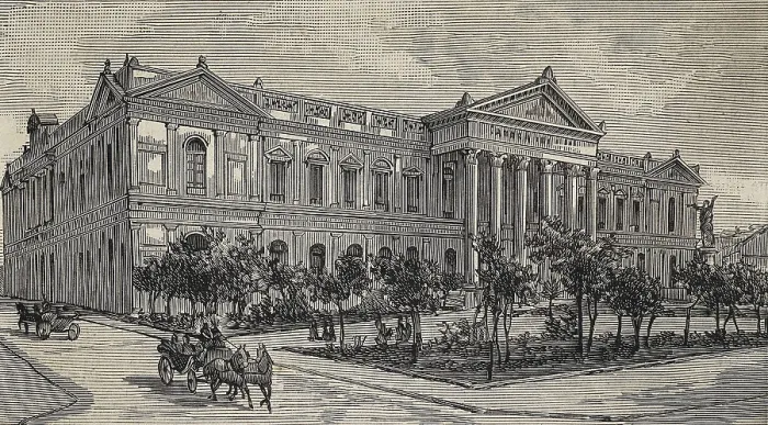 Framed Print : Chile (1883). Santiago de Chile. National Congress. Etching. AISA / Everett Collection**US SALES ONLY**