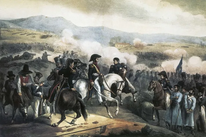 Framed Print : Chile. Battle of Maip (5th April 1816) Framed Print : Chile. Battle of Maip (5th April 1816)