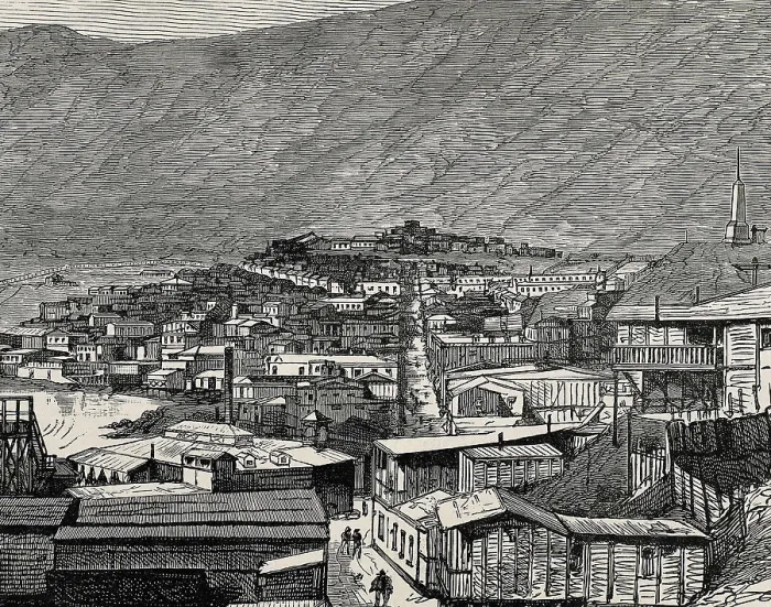Framed Print : Chile. Pisagua (1891). Engraving. AISA / Everett Collection**US SALES ONLY**
