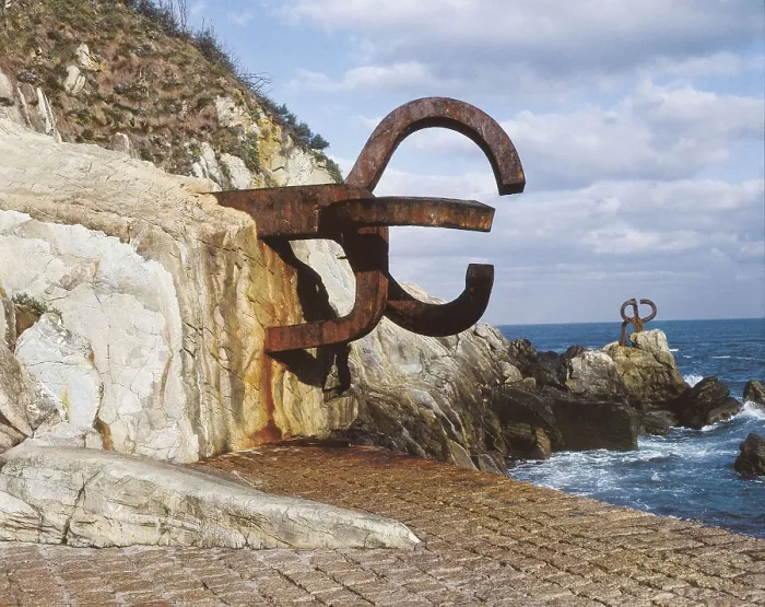 Framed Print : CHILLIDA, Eduardo (1924-2002). Wind Comb. 1972-1977. SPAIN. Donostia. Detail. Sculpture. AISA / Everett Collection - Image has fine art copyright Framed Print : CHILLIDA, Eduardo (1924-2002). Wind Comb. 1972-1977. SPAIN. Donostia. Detail. Sculpture. AISA / Everett Collection - Image has fine art copyright