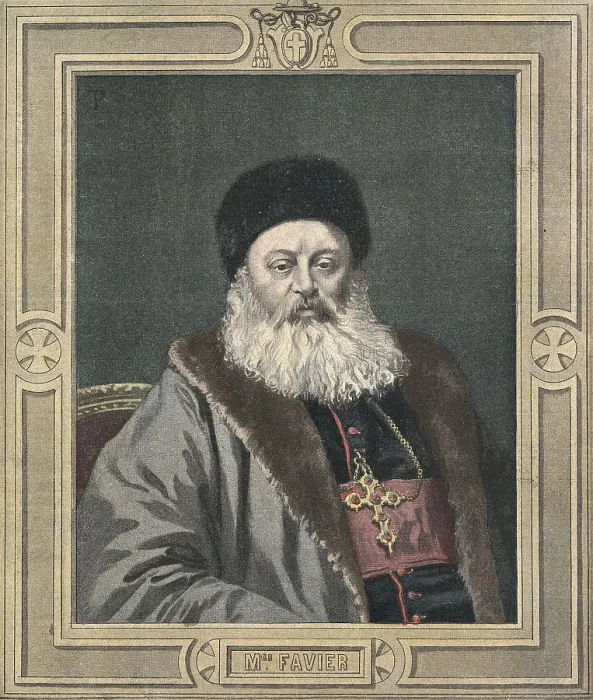 Framed Print : China (1901). Monsignor FavierBeijing bishop. Portrait from 'Le Petit Journal' (January 61901). Coleccin Gasca / AISA / Everett Collection (157105)**US SALES ONLY**