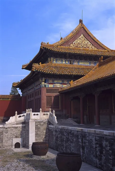 Framed Print : CHINA. BEIJING. Beijing. Forbidden City. Hall of Cultivacin of Character. Chinese art. Ming period. Architecture. AISA / Everett Collection**US SALES ONLY**