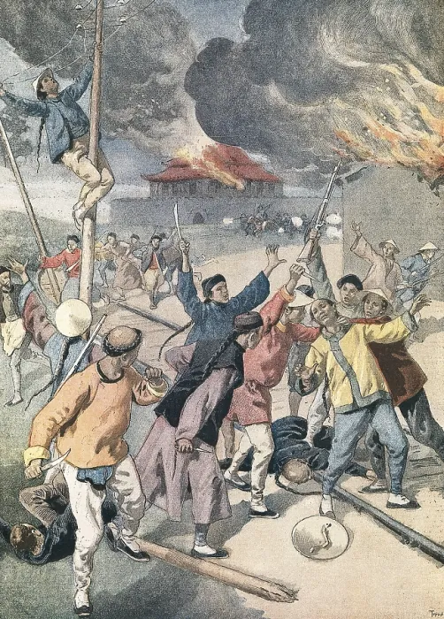 Framed Print : China. Boxer Rebellion (1899-1901). Illustrated supplement of 'Le Petit Journal'. Engraving. FRANCE. Paris. National Library. AISA / Everett Collection**US SALES ONLY**