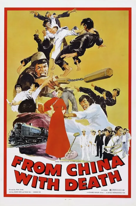 Framed Print : FROM CHINA WITH DEATH, (aka LANG BEI WEI JIAN), poster, 1974