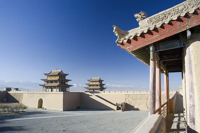 Framed Print : CHINA. Jiayuguan. The Silk Road. Gobi Desert. Jiayu Fort. AISA / Everett Collection**US SALES ONLY**